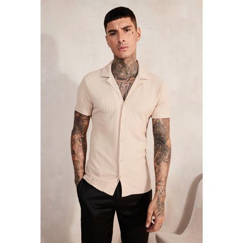 Chemise moulante à manches courtes - XL - Boohooman - Modalova