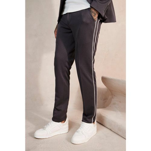 Pantalon de costume à imprimé pied-de-poule - 28 - Boohooman - Modalova