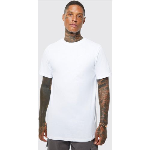 T-shirt long ras-du-cou - XS - Boohooman - Modalova