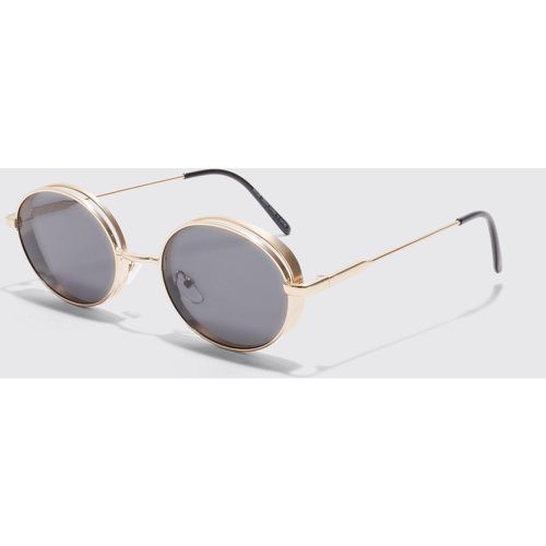 Lunettes de soleil rondes rétro - ONE SIZE - Boohooman - Modalova