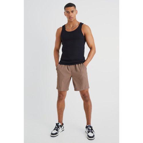 Short mi-long plissé homme - L - Boohooman - Modalova