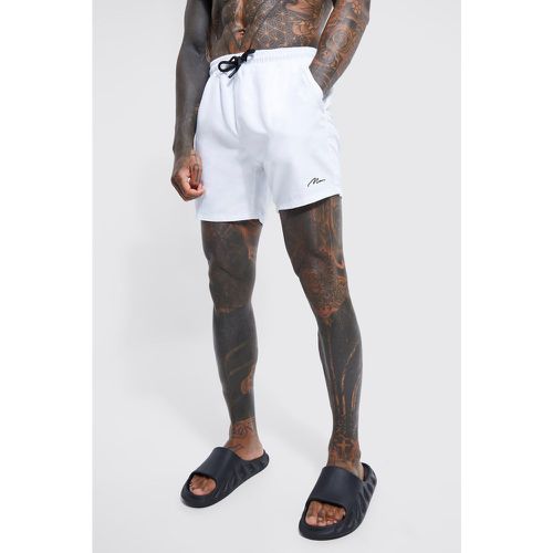 Short de bain mi-long à logo - MAN - S - Boohooman - Modalova