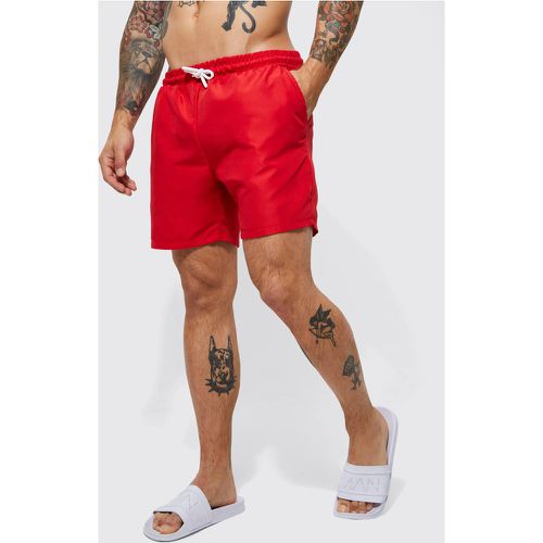 Short de bain basique mi-long - S - Boohooman - Modalova