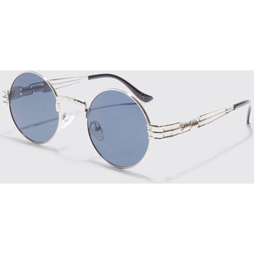 Lunettes de soleil rondes rétro - ONE SIZE - Boohooman - Modalova