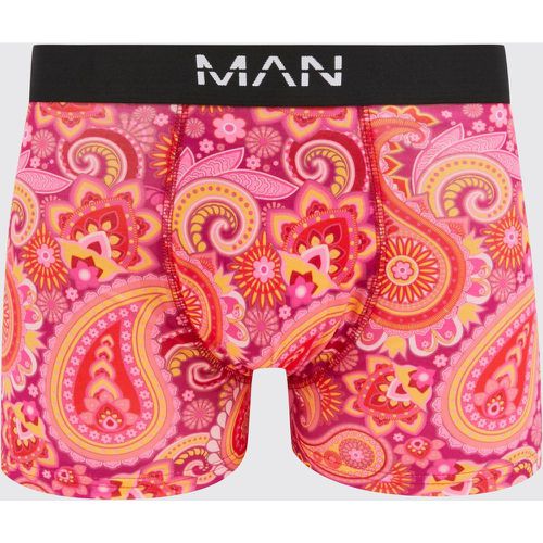 Boxer à imprimé cachemire - MAN - S - Boohooman - Modalova