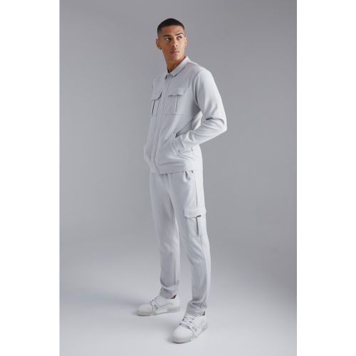 Ensemble habillé avec veste Harrington et jogging cargo homme - M - Boohooman - Modalova