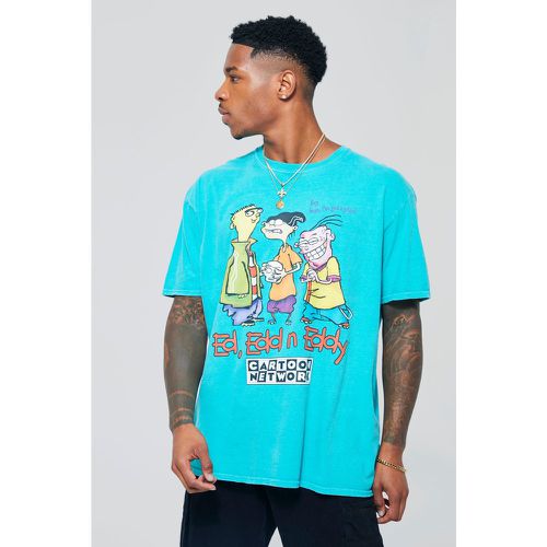 T-shirt oversize surteint à imprimé Ed Edd & Eddy - L - Boohooman - Modalova