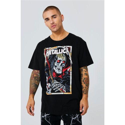 T-shirt oversize à imprimé Metallica - Boohooman - Modalova