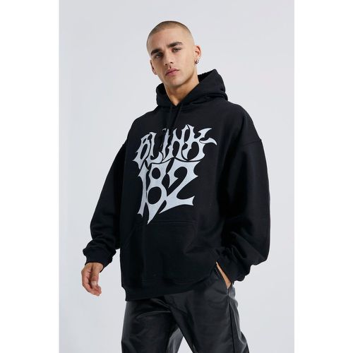 Sweat à capuche oversize à imprimé Blink 182 homme - L - Boohooman - Modalova