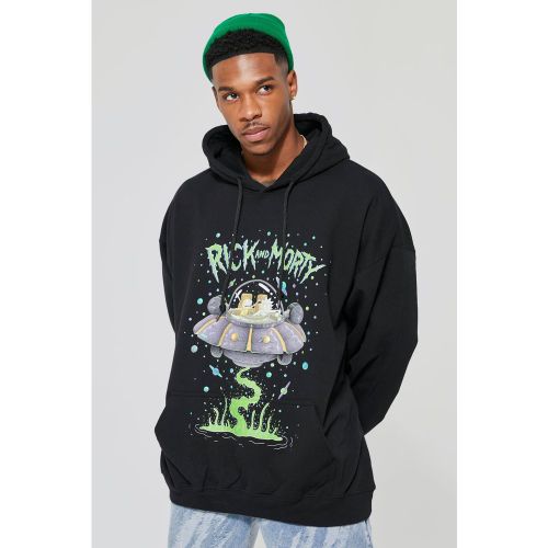 Sweat à capuche oversize à imprimé Rick & Morty homme - XS - Boohooman - Modalova
