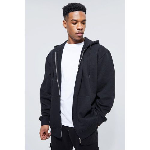 Sweat à capuche oversize zippé homme - M - Boohooman - Modalova