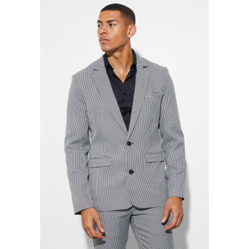 Veste de costume cintrée à imprimé pied-de-poule - 36 - Boohooman - Modalova