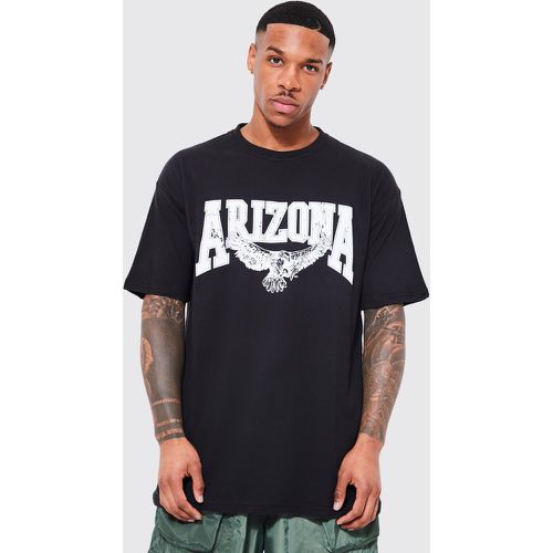 T-shirt oversize à imprimé Arizona aigle - S - Boohooman - Modalova