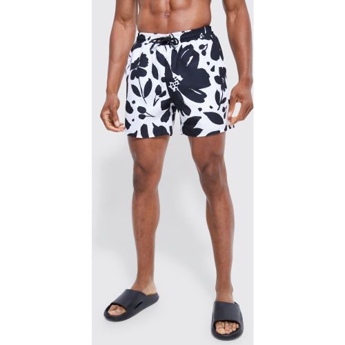 Short de bain fleuri - M - Boohooman - Modalova