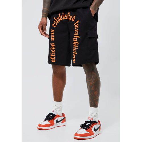 Short cargo ample à taille élastique - M - Boohooman - Modalova