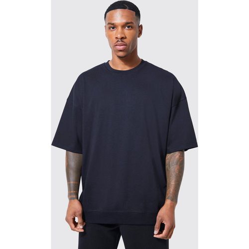 T-shirt oversize côtelé - L - Boohooman - Modalova