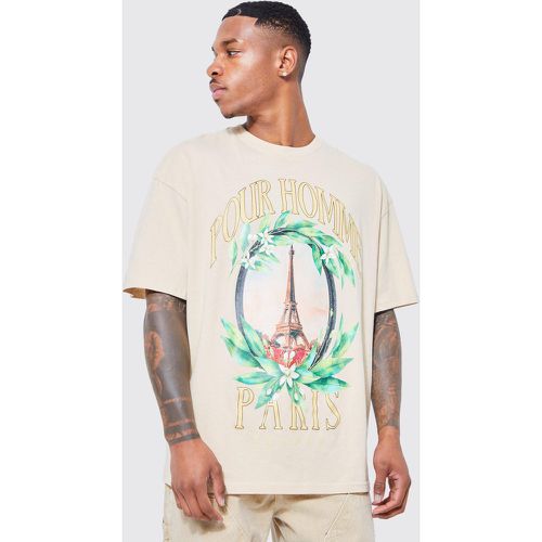 T-shirt oversize imprimé - Boohooman - Modalova