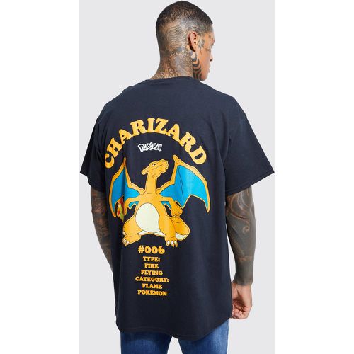 T-shirt oversize Pokémon à imprimé Dracaufeu - Boohooman - Modalova