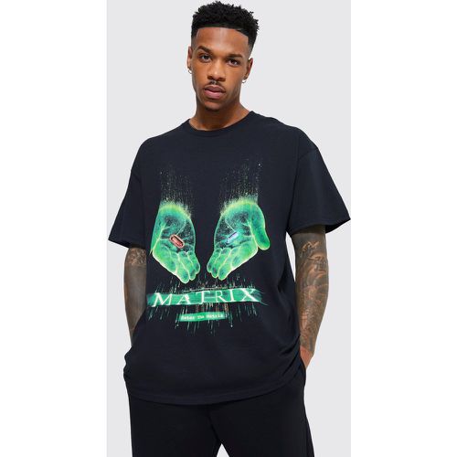 T-shirt oversize à imprimé Matrix - Boohooman - Modalova