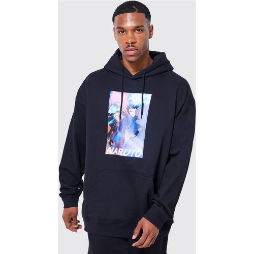 Sweat à capuche oversize à imprimé Naruto homme - S - Boohooman - Modalova