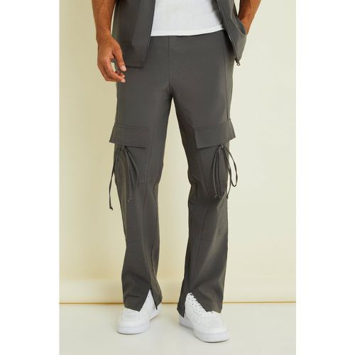 Pantalon cargo à taille élastique - Boohooman - Modalova
