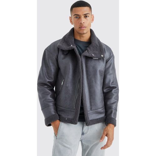 Veste aviateur oversize - S - Boohooman - Modalova