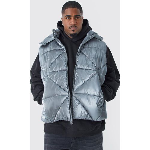 Grande taille - Doudoune métallisée sans manches - XXL - Boohooman - Modalova