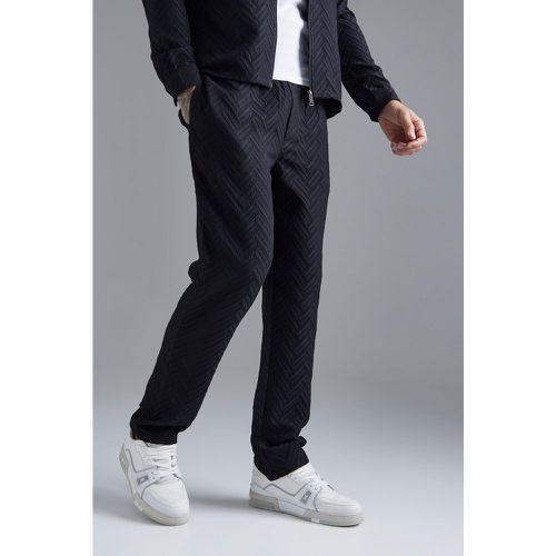 Pantalon droit à imprimé géométrique - L - Boohooman - Modalova