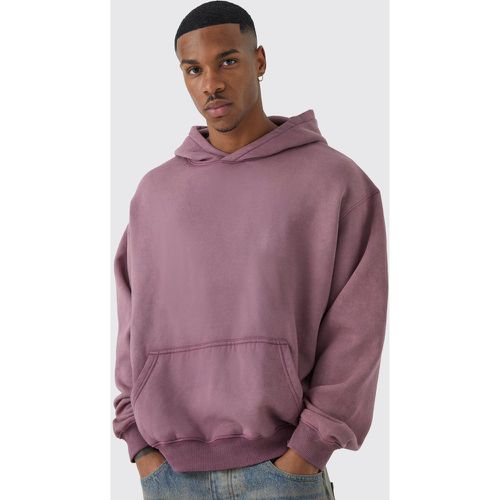 Sweat à capuche oversize délavé homme - S - Boohooman - Modalova