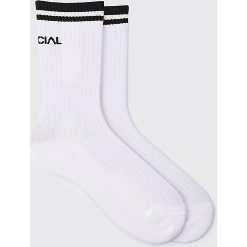 Chaussettes à rayures - Official - ONE SIZE - Boohooman - Modalova