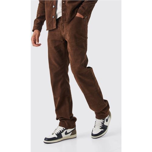 Tall - Pantalon ample en velours côtelé - Boohooman - Modalova