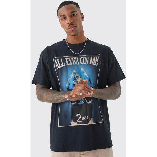 T-shirt oversize imprimé Tupac - L - Boohooman - Modalova