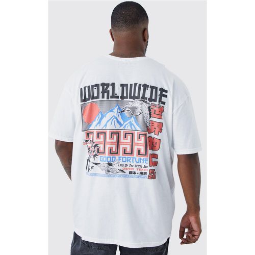 Grande taille - T-shirt oversize à slogan Good Fortune - - XXXL - Boohooman - Modalova