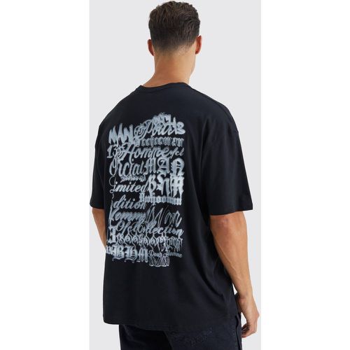 Tall - T-shirt oversize imprimé gothique - Boohooman - Modalova