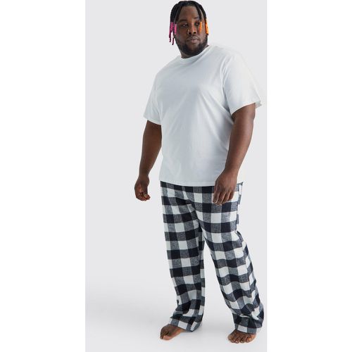 Grande taille - Pyjama avec t-shirt et bas à carreaux - - XXXL - Boohooman - Modalova