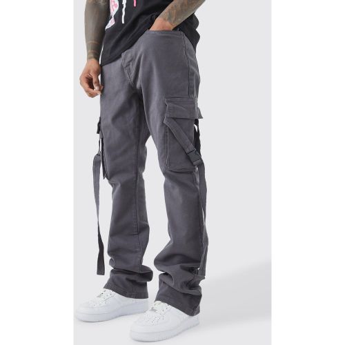 Pantalon cargo slim à taille fixe - 32R - Boohooman - Modalova