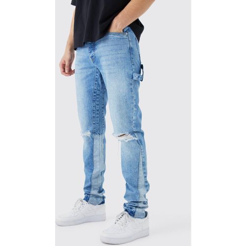 Tall - Jean charpentier droit - 34 - Boohooman - Modalova