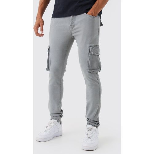 Jean cargo skinny homme - 30R - Boohooman - Modalova