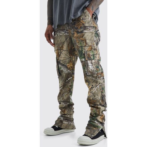 Pantalon cargo slim à imprimé camouflage - 34 - Boohooman - Modalova