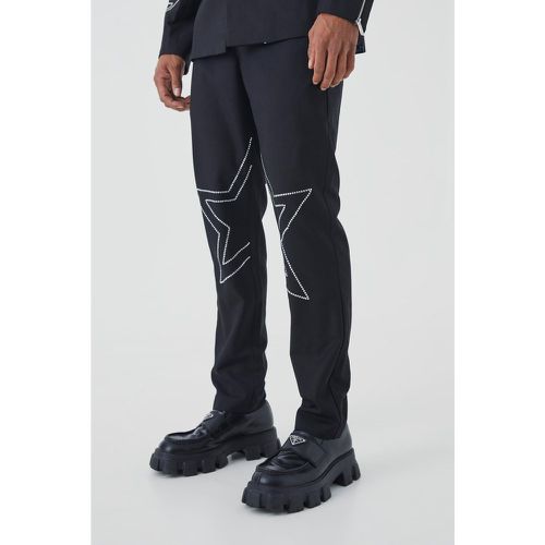 Pantalon slim à strass - 30 - Boohooman - Modalova