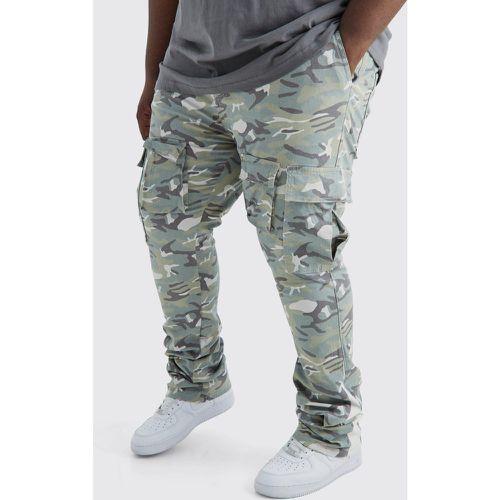 Grande taille - Pantalon cargo skinny à imprimé camouflage - 38 - Boohooman - Modalova