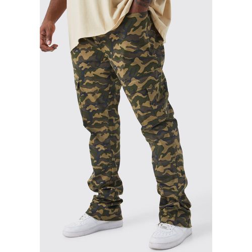 Grande taille - Pantalon cargo skinny à imprimé camouflage - Boohooman - Modalova