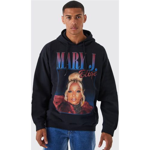 Sweat à capuche oversize imprimé Mary J. Blige homme - L - Boohooman - Modalova