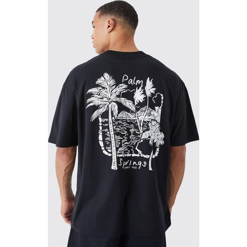 Tall - T-shirt oversize imprimé palmier - Boohooman - Modalova
