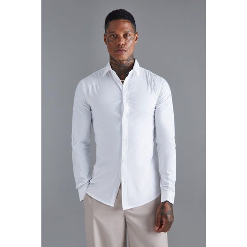 Chemise moulante à manches longues - L - Boohooman - Modalova