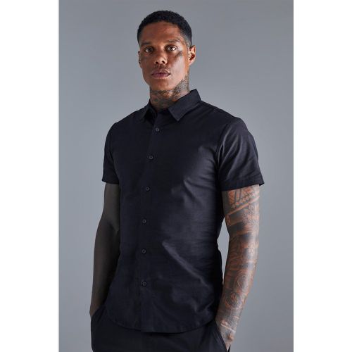 Chemise moulante à manches courtes - S - Boohooman - Modalova