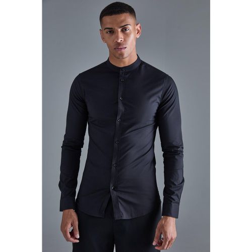 Chemise moulante à manches longues - S - Boohooman - Modalova