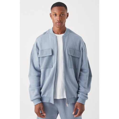 Bomber oversize texturé homme - S - Boohooman - Modalova