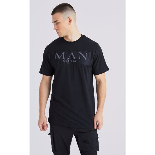 Tall - T-shirt cintré en mesh à empiècement réfléchissant - MAN - Boohooman - Modalova