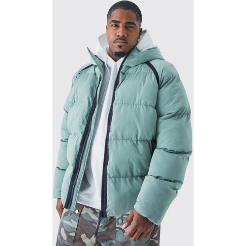 Grande taille - Doudoune à capuche texturée - XXL - Boohooman - Modalova